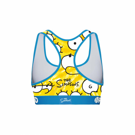 Simpsons Eyes All Over PSD Sports Bra